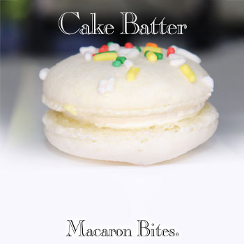 Cake Batter Macaron Flavor